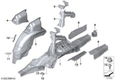 Брызговик Зд/детали днища