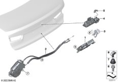 Система замков багажной двери