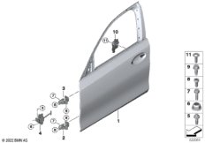 Дверь Пд, петли/ограничитель двери