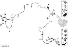 Трубопровод тормозного привода Пд