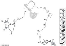 Трубопровод тормозного привода Пд