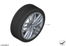 Колесо в сб.зим.сдвоенн.спицы 879 -18"