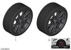 Колесо в сб.зим.M Y-обр.спицы 963M-19/20