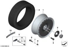 Колесо с легкоспл.диском BMW Styling 847