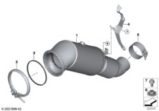 Катализатор рядом с двигателем