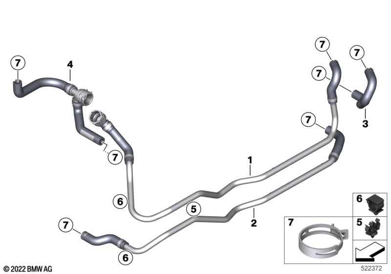 Трубопроводы охлаждающей жидкости