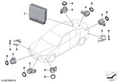 Сигнализация авар.сближен.при парк.(PDC)