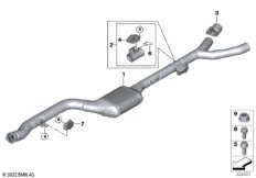 Катализатор/передний доп.глушитель