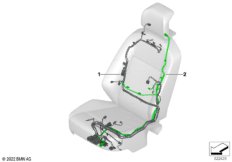 Пучок проводов переднего сиденья