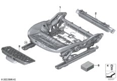 Каркас подушки переднего сиденья