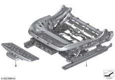 Стденье Пд, каркас подушки эл.сиденья