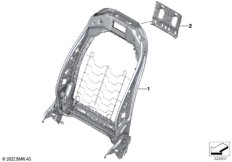 Каркас спинки переднего сиденья