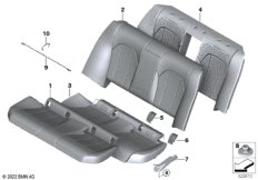 Мягкая часть и обивка заднего сиденья