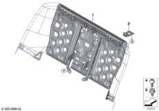 Каркас подушки сиденья пов.комф.Зд