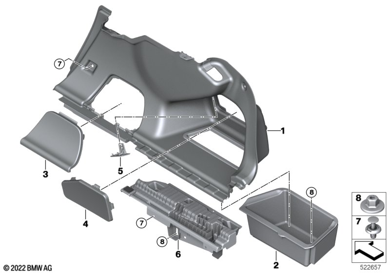 Обшивка багажного отделения П