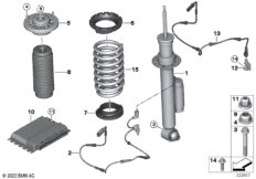 Амортизационная стойка Зд/VDC/ЭБУ