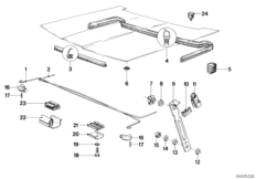 Капот/торсионная пружина/уплотнитель