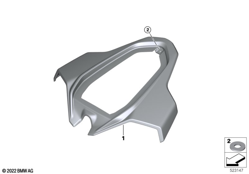 Кожух верха задней части