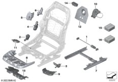 Сиденье Пд, э/оборудование и приводы