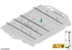 Прижимные планки высоковольтной батареи