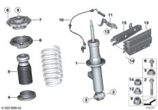 Амортизационная стойка Зд/VDC/ЭБУ