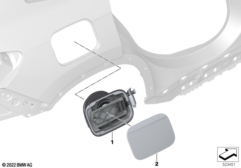 Заслонка заливного отверстия