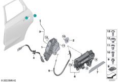 Система замков задней двери