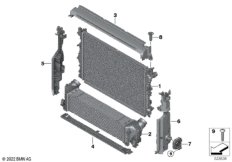 Крепеж радиатора охлаждающей жидкости
