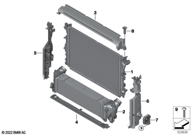 G60/G70 B47/B57 радиатор