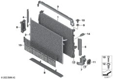 Крепеж радиатора охлаждающей жидкости
