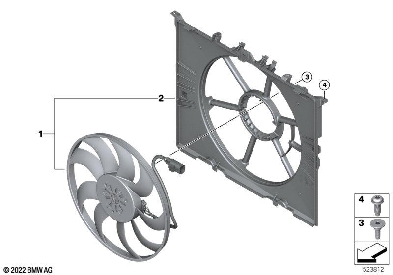 Кожух вентилятора-дополнительн.элементы