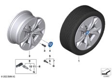 BMW л/с диск звездообр.спицы 864 - 17''