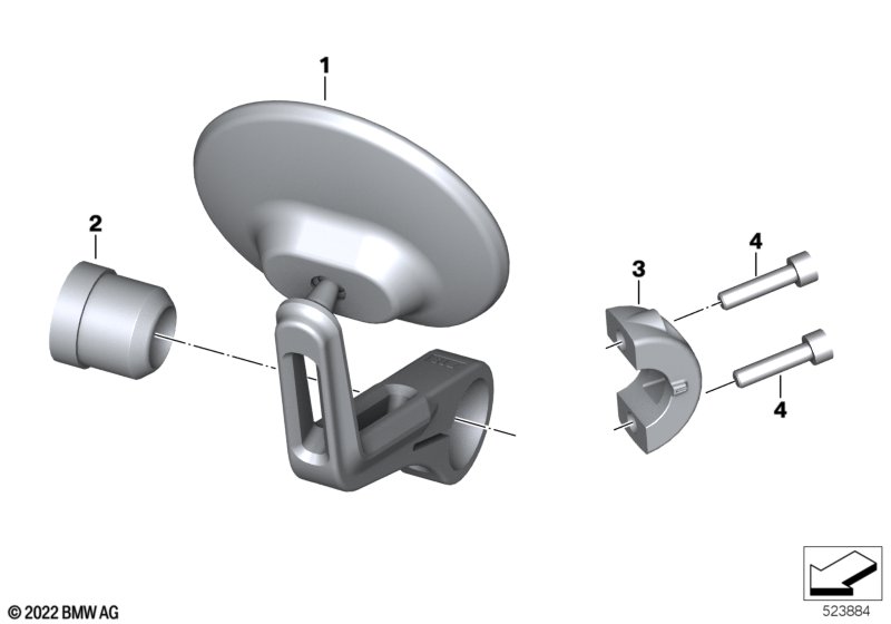Зеркало на конец руля
