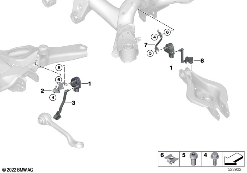 Датчик регулировки угла наклона фар