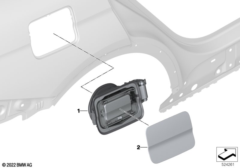 Заслонка заливного отверстия