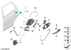 Система замков задней двери