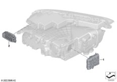 Детали электронного блока фары