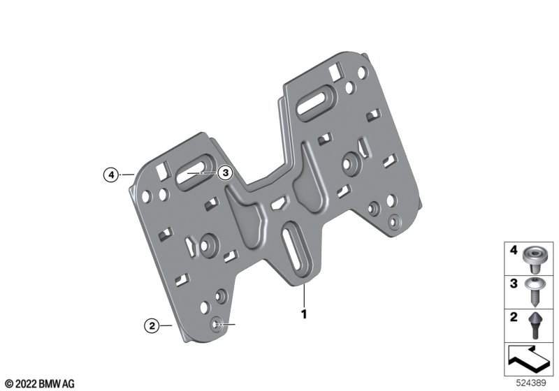 Кронштейн для номерного знака