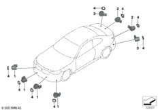 Сигнализация авар.сближен.при парк.(PDC)