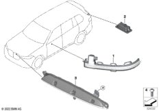 Дополн.указатель поворота/светил.снаружи