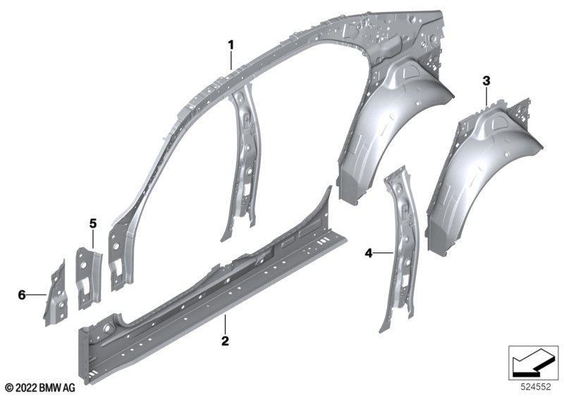 Боковой каркас Внутр