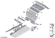 Перегородка баг.отделение/детали днища