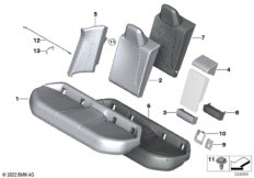 Мягкая часть и обивка заднего сиденья