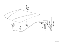 Привод капота