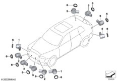 Сигнализация авар.сближен.при парк.(PDC)