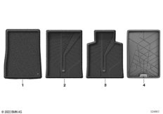 Фасонный коврик для багажника