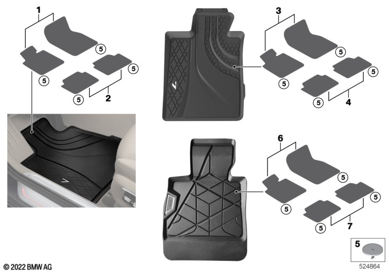 Всепогодные ножные коврики