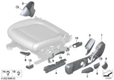 Накладки пер.сиденья с ручн.регулировкой