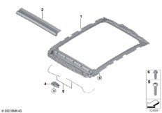 Шторка панорамной стеклянной крыши
