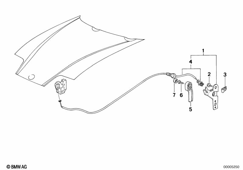Привод капота